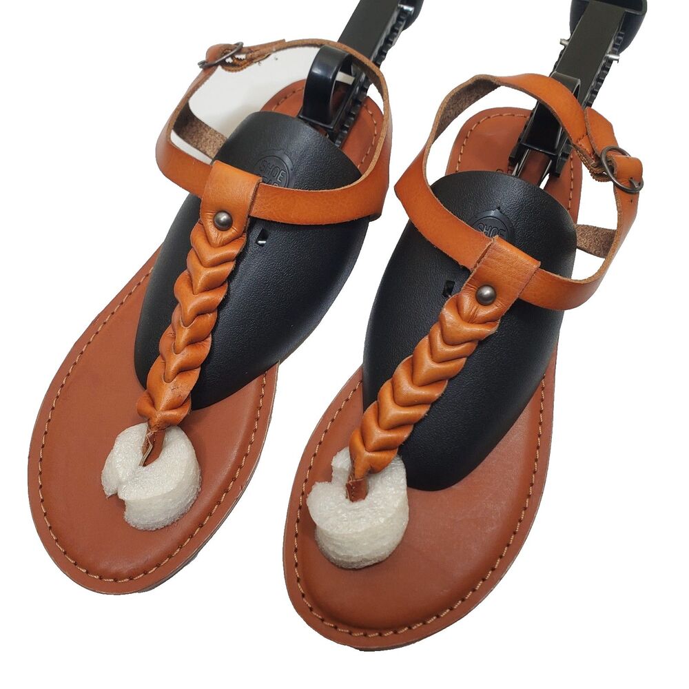 America Eagle Outfitters Sandals Slip On Braided Strappy Brown Women Size 7
